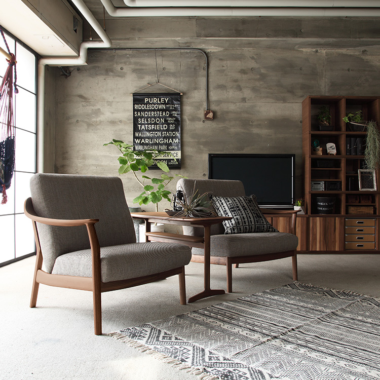 右肘ソファ WW5708 ブラウン ウォールナットナチュラル 通販 | 【公式