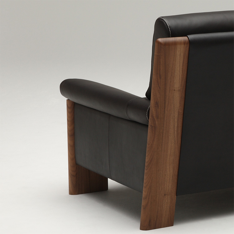 2人掛ソファ ZU4872 ビターブラウン ウォールナットナチュラル 通販