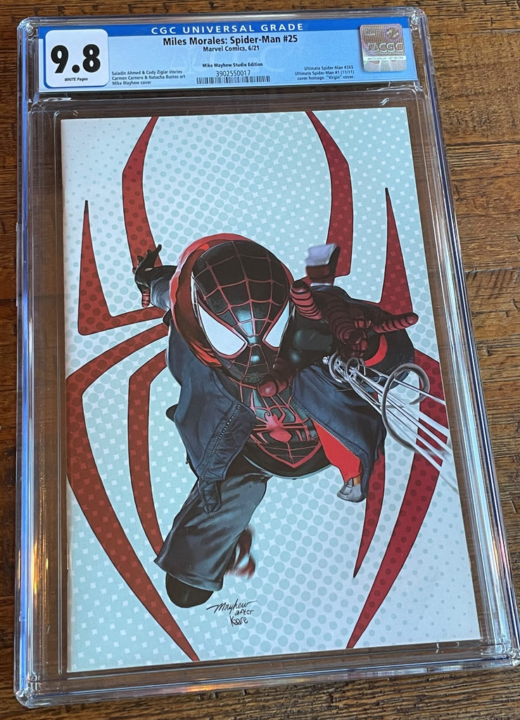 MILES MORALES SPIDER-MAN #25 CGC 9.8 MIKE MAYHEW 
