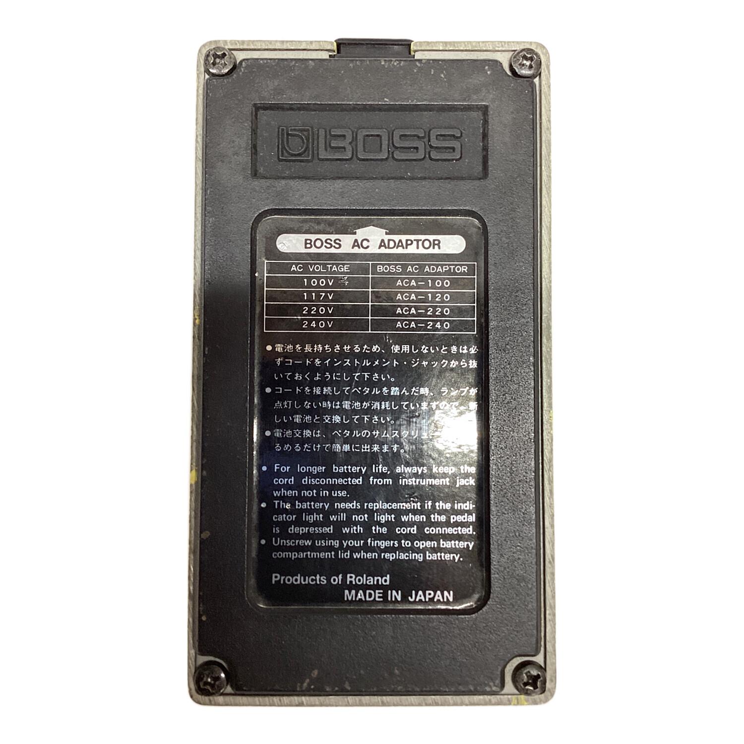 BOSS (ボス) オーバードライブ 1983年製 オペアンプ:艶有りJRC4558DD