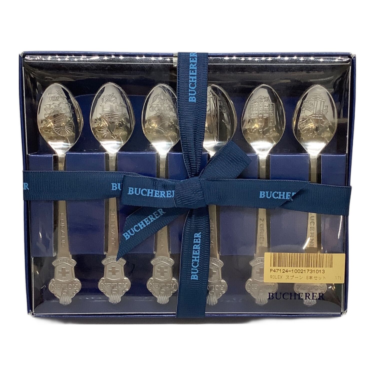BUCHERER ROLEXスプーンセット 6本入り BUCHERER (ブヘラ) ROLEXロゴ