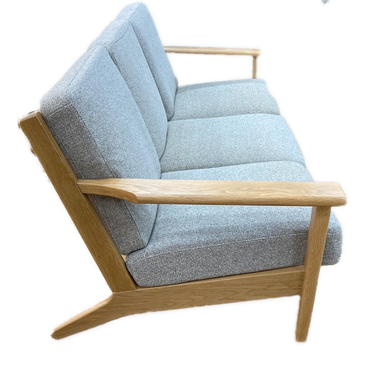 UNICO (ウニコ) オットマン付き3人掛けソファー VISKA グレー