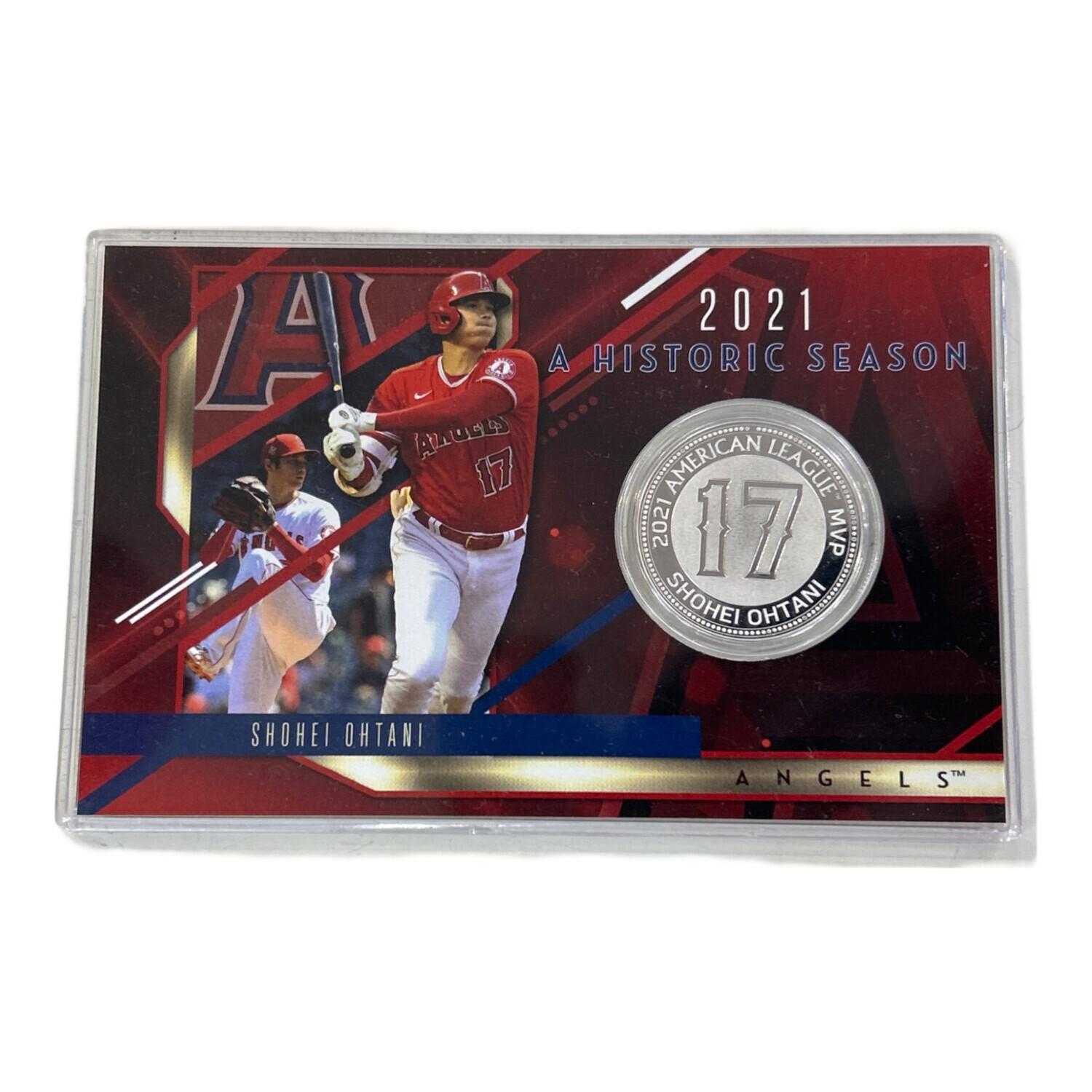 2021 A HISTORIC SEASON 大谷翔平 シルバーコインカード AMERICAN