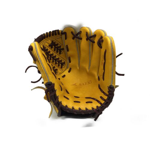SAEKI (サエキ) 軟式グローブ 硬式兼用 オールラウンド用 イエロー