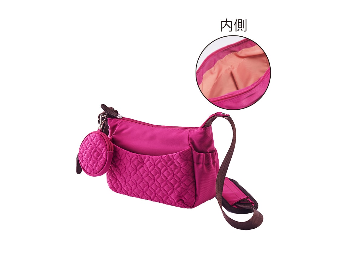 ハルメク読者と考えた トラベルショルダーバッグ（S）(10_マゼンタ