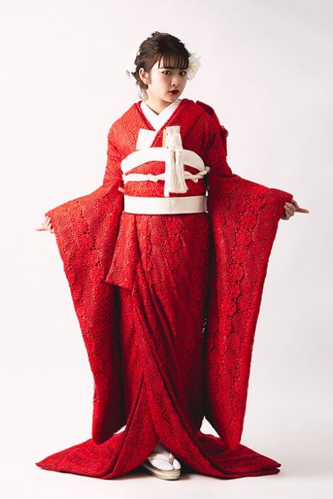 花嫁和装 レンタル】和洋折衷花嫁衣裳 エンブロイダイリー刺繍レース