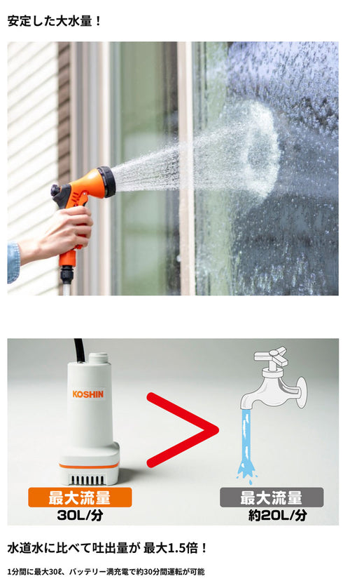 工進 充電式水中ポンプ【SSP-1820】 — PLOW(プラウ)公式ストア