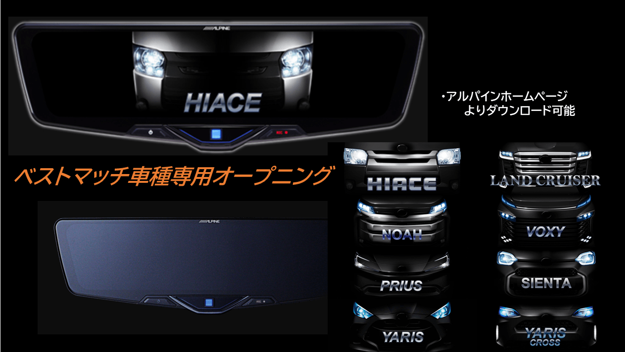 ハイエース ワイドボディ(200系 6型)専用 12型2025ドライブレコーダー