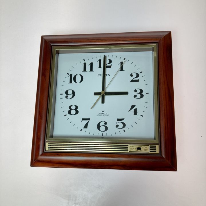 CITIZEN シチズン 壁掛け時計 アナログ クォーツ 8MS609-0 時計動作