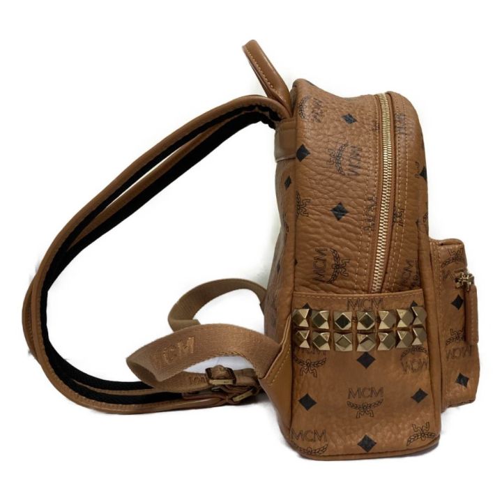 MCM エムシーエム サイドスタッズ 付き バックパック リュック