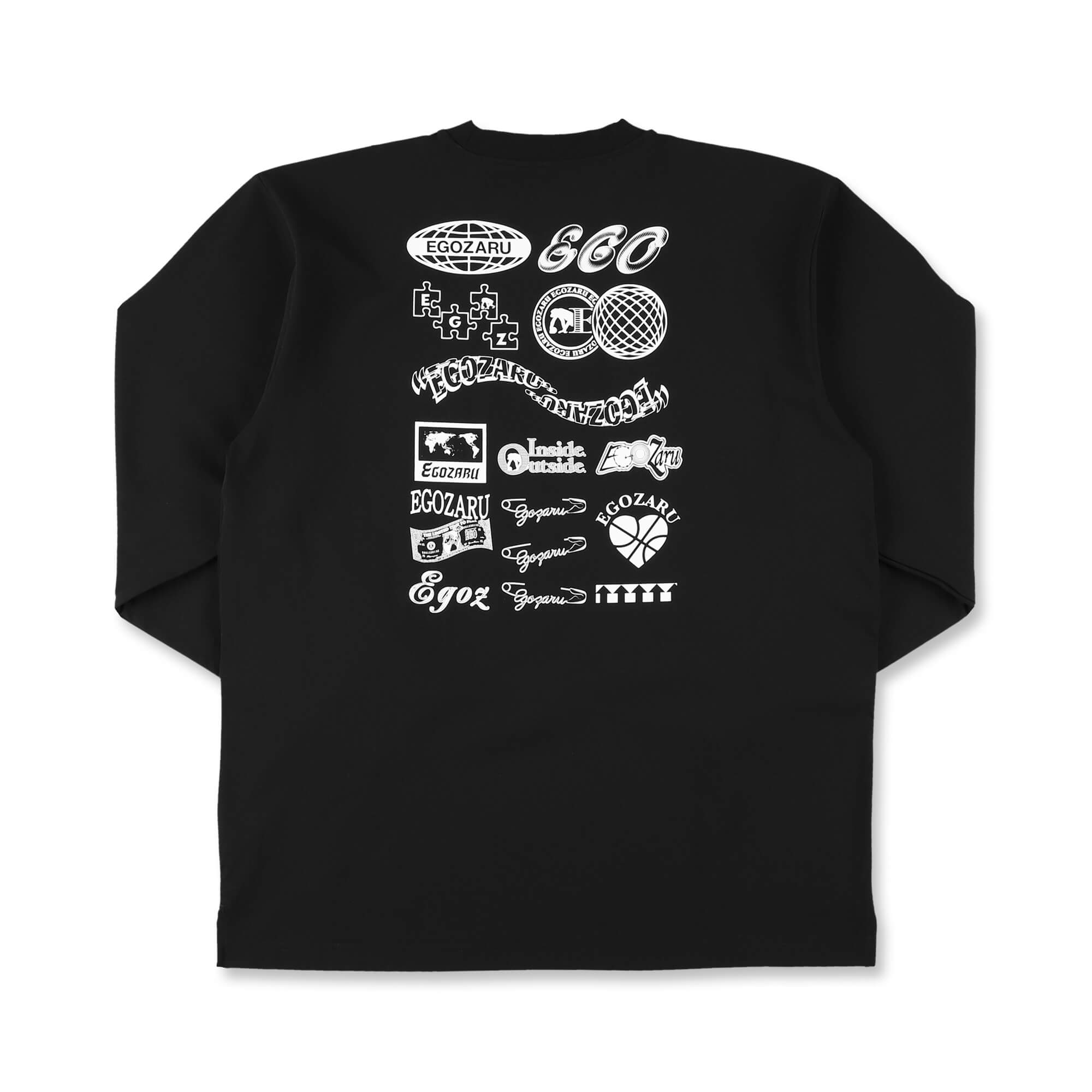 BIGシルエット アイコンバックプリント ロングスリーブTシャツ