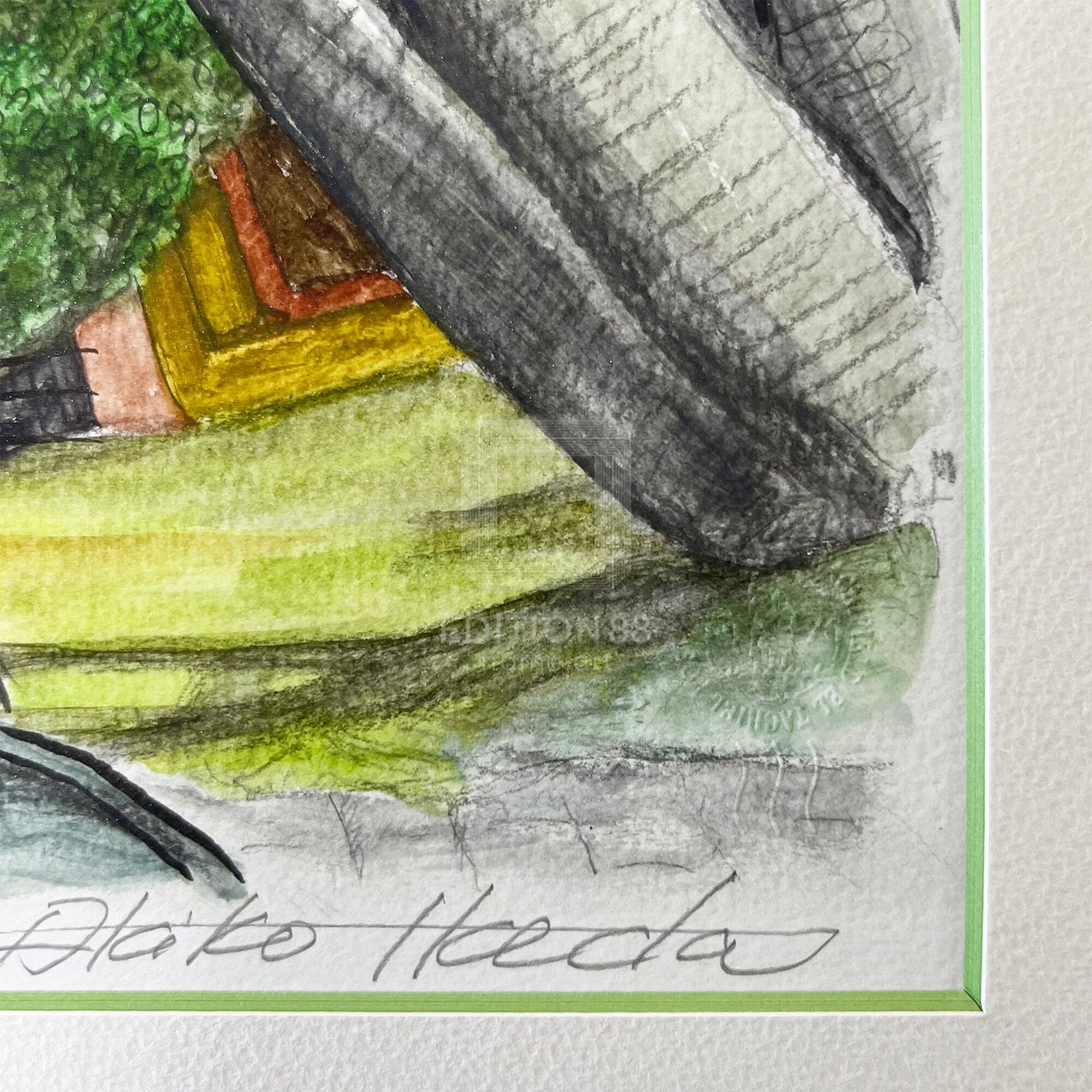 猫のダヤン 88グラフ「オアハカの学校で」/池田あきこ（直筆サイン入り