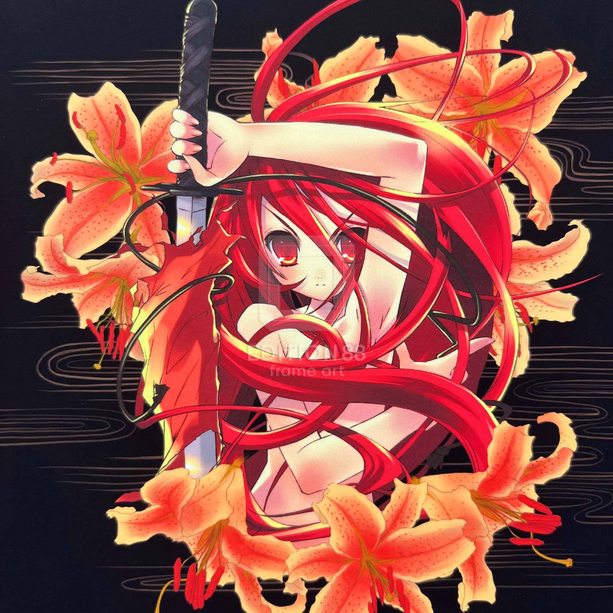 灼眼のシャナ」88グラフ ミニ7（画集「紅蓮」カバーイラスト