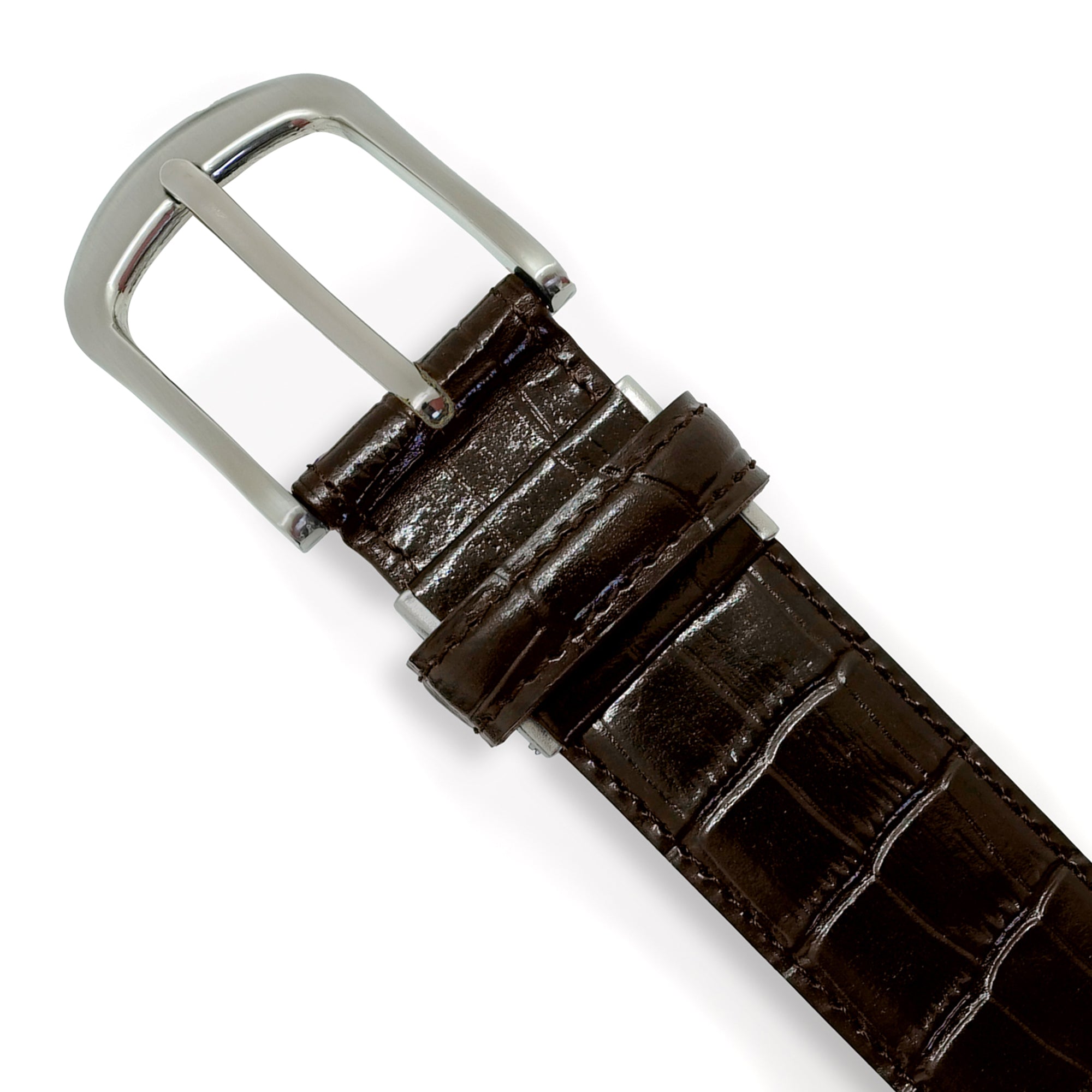 クロコダイル レザー ベルト / ブラウン｜EDWARD'S（エドワーズ）公式