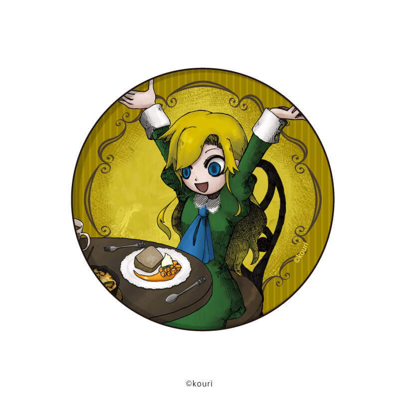 マット加工缶バッジ(57mm)「Ib」01/ブラインド(6種)(描き下ろし&描き