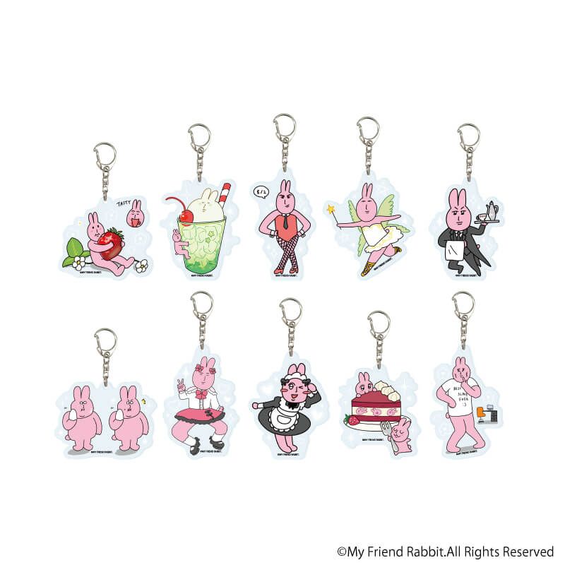 アクリルキーホルダー「優しいうさぎさん」01/ブラインド(10種)(公式