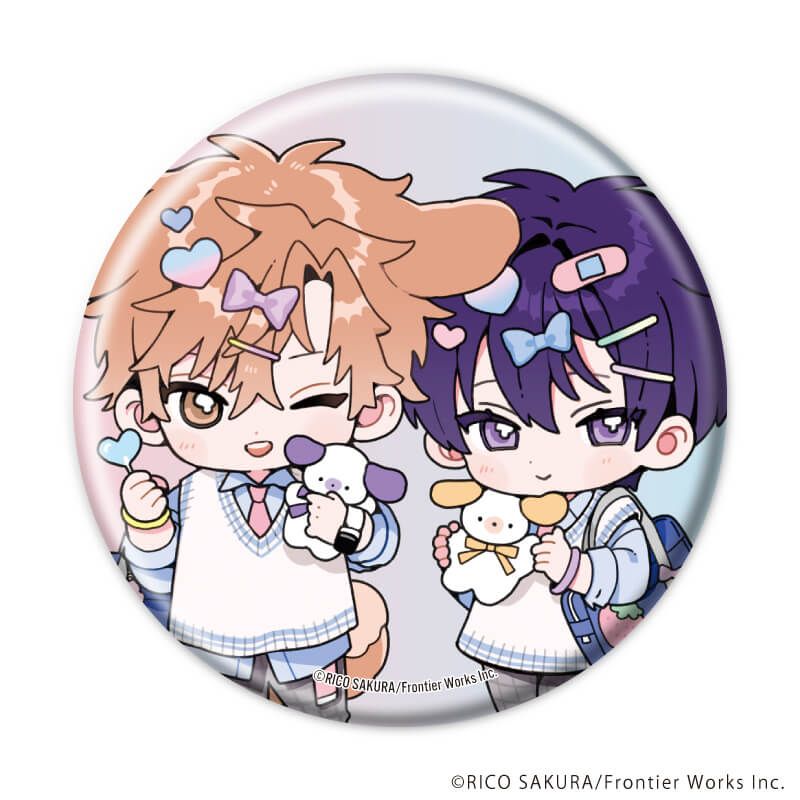 Cure Kiss 缶バッジとキーホルダーセット 缶バッジ対応キーホルダー