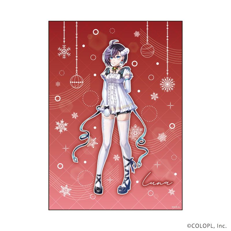 A3クリアポスター「白猫プロジェクト」01/クリスマスver. ルナ(描き