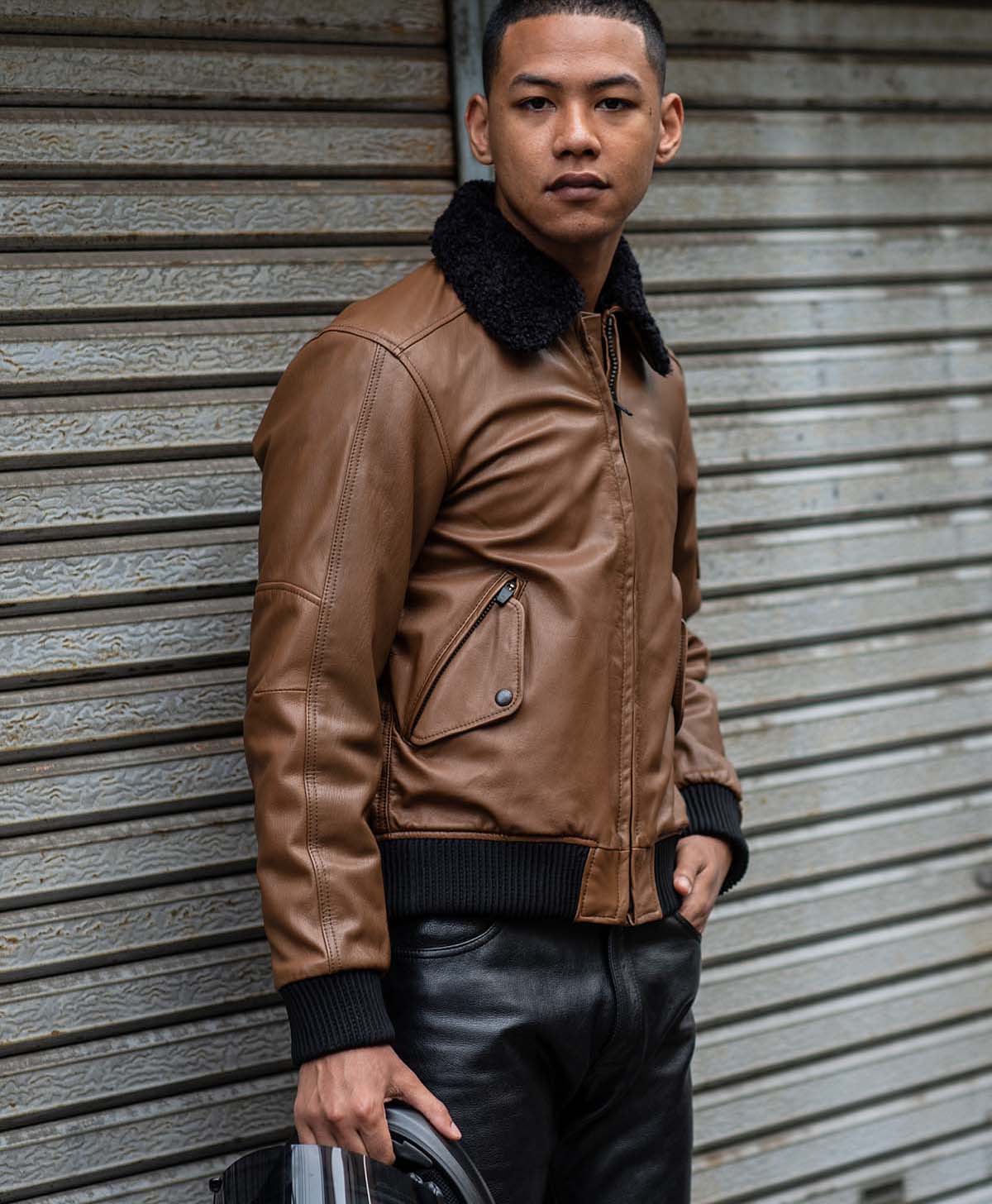 Leather jacket Leather flight jacket | Kadoya official online shop
