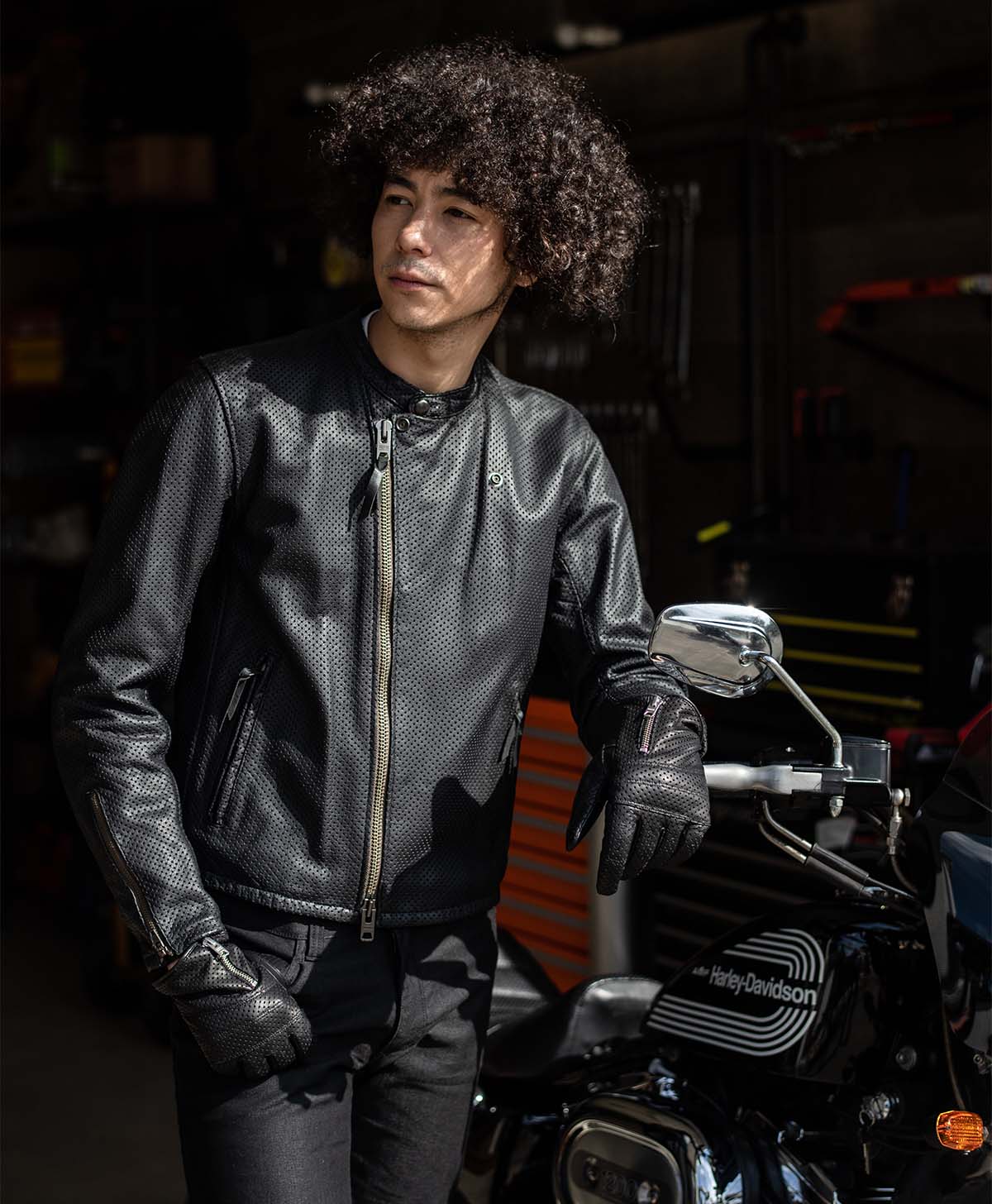 KADOYA レザージャケット K'S LEATHER 木製ハンガー付き 革ジャン