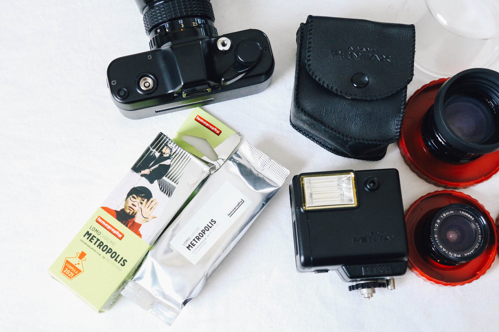 PENTAX AUTO110&レンズ4本セット【完動品】【美品】110フィルム使用