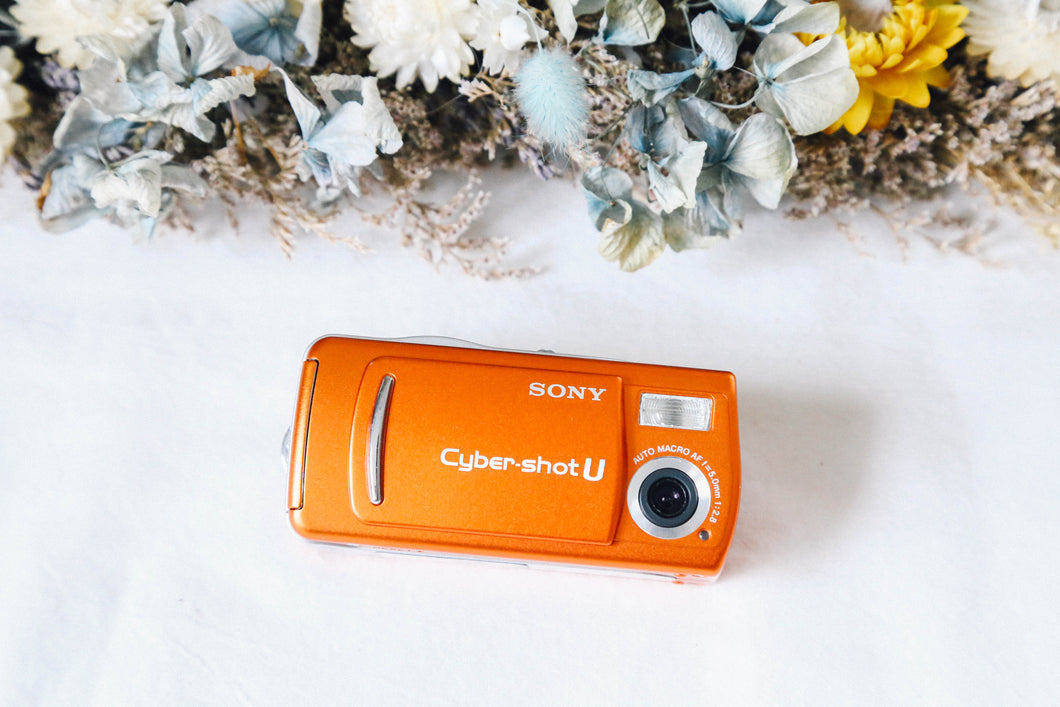 SONY Cyber-shot DSC-U20 CCD オールドコンデジ オレンジ🍊【希少