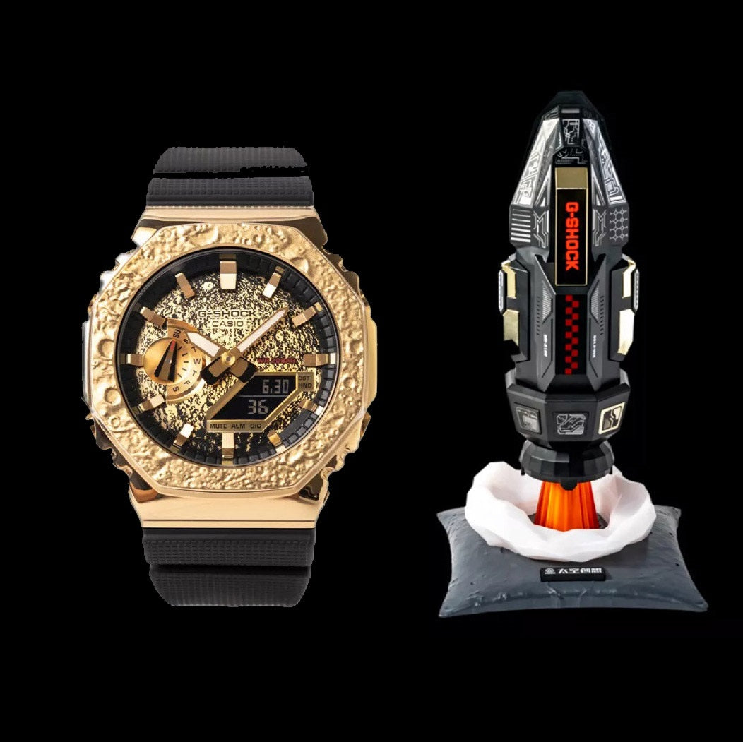 Casio G SHOCK 2021 GM-2100MG-1APFM with 3D Textured Gold IP