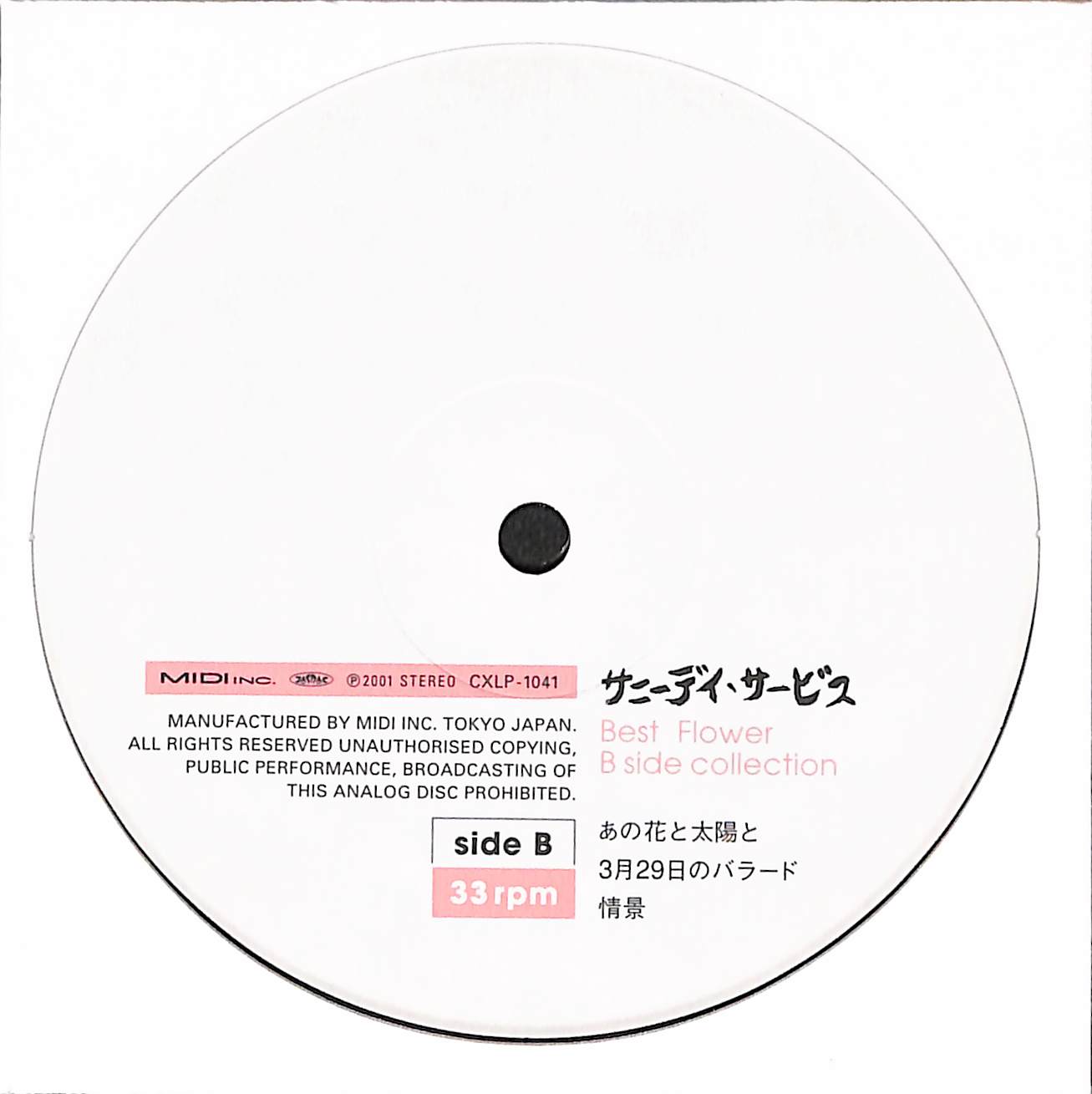 サニーデイサービスレコードBestFIower サニーデイサービスレコード