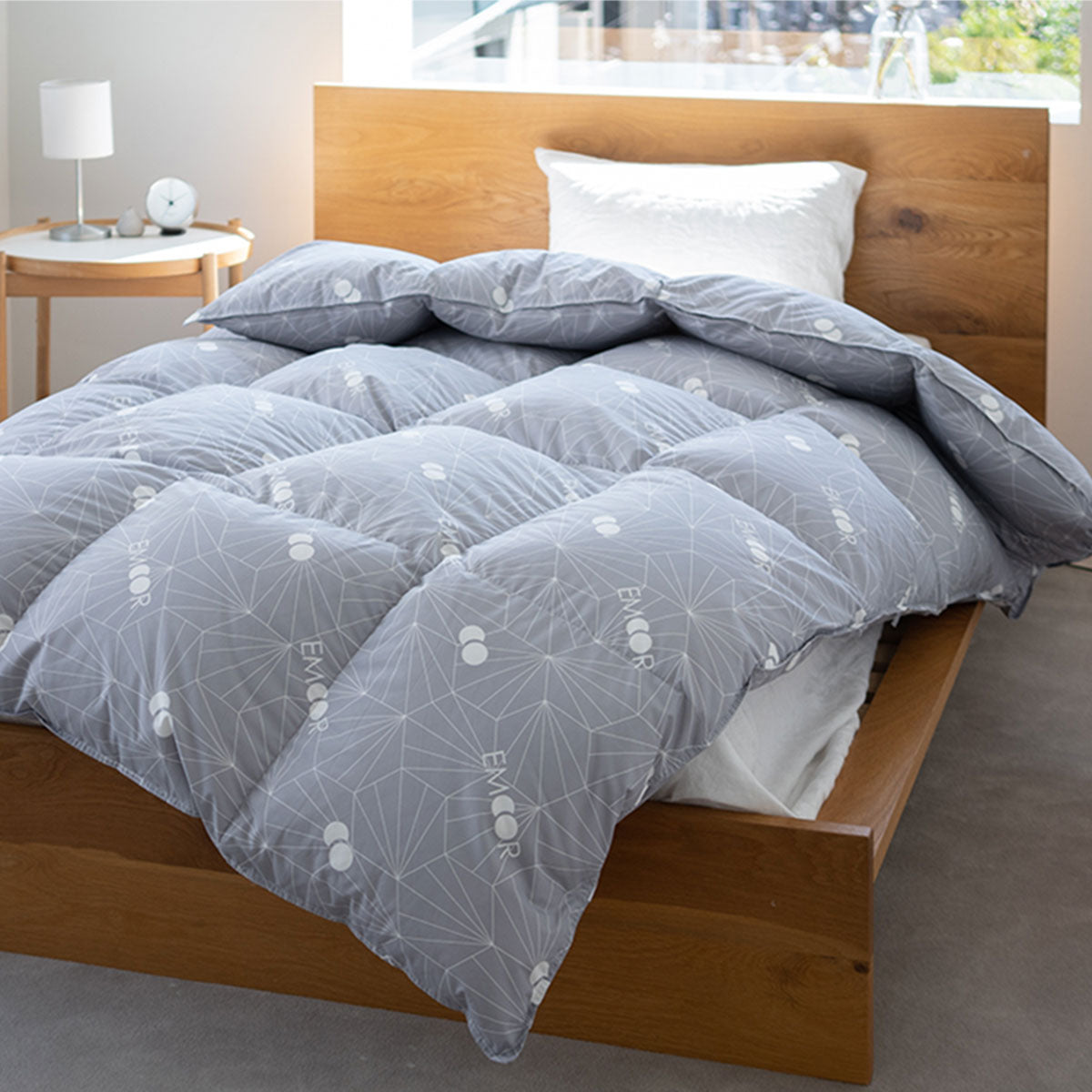 日本製 プレミアムゴールドラベル 羽毛布団 キング 非圧縮 抗菌 防臭