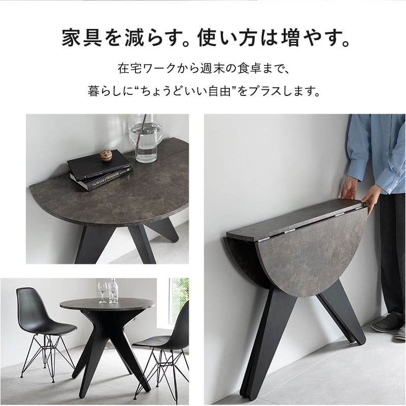 ヴィンテージ 丸型アイアンテーブル ラウンドテーブル 折りたたみ