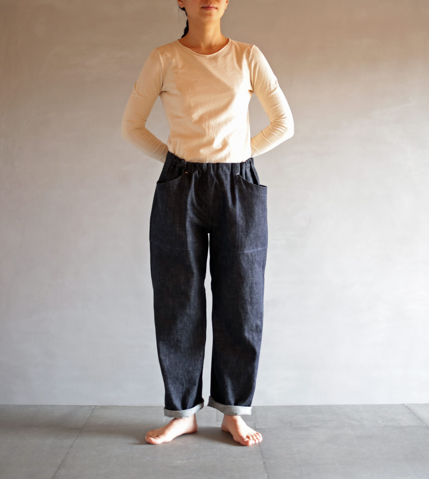 通販 デニムのワークパンツ｜えみおわす