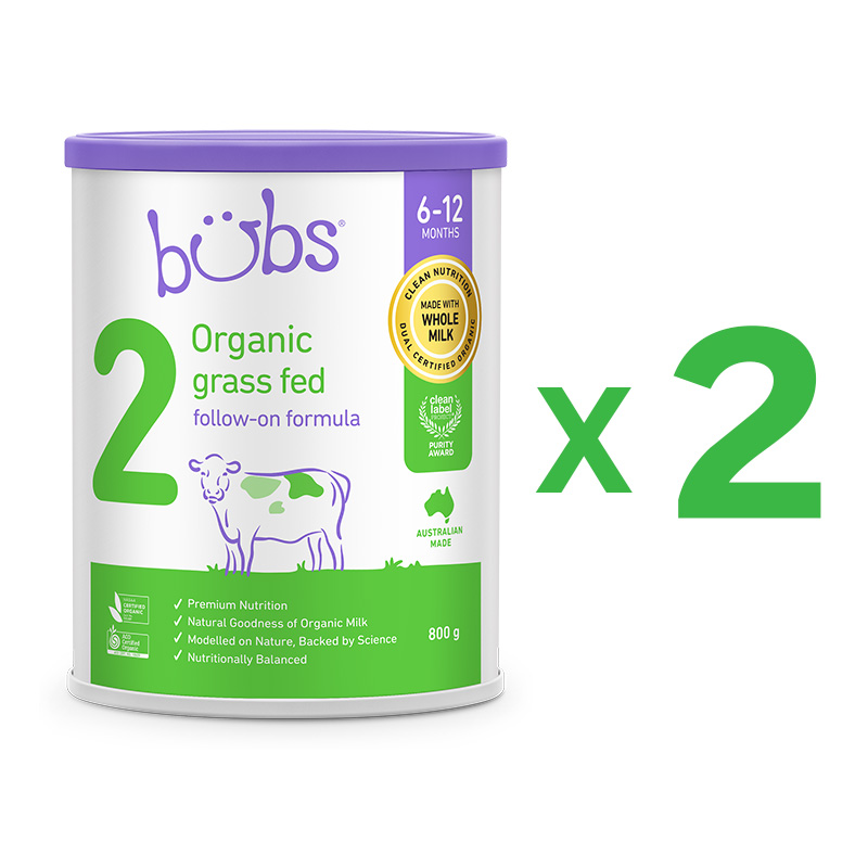 Bubs (バブズ) オーガニック グラスフェッド 粉ミルク ステップ2 (6