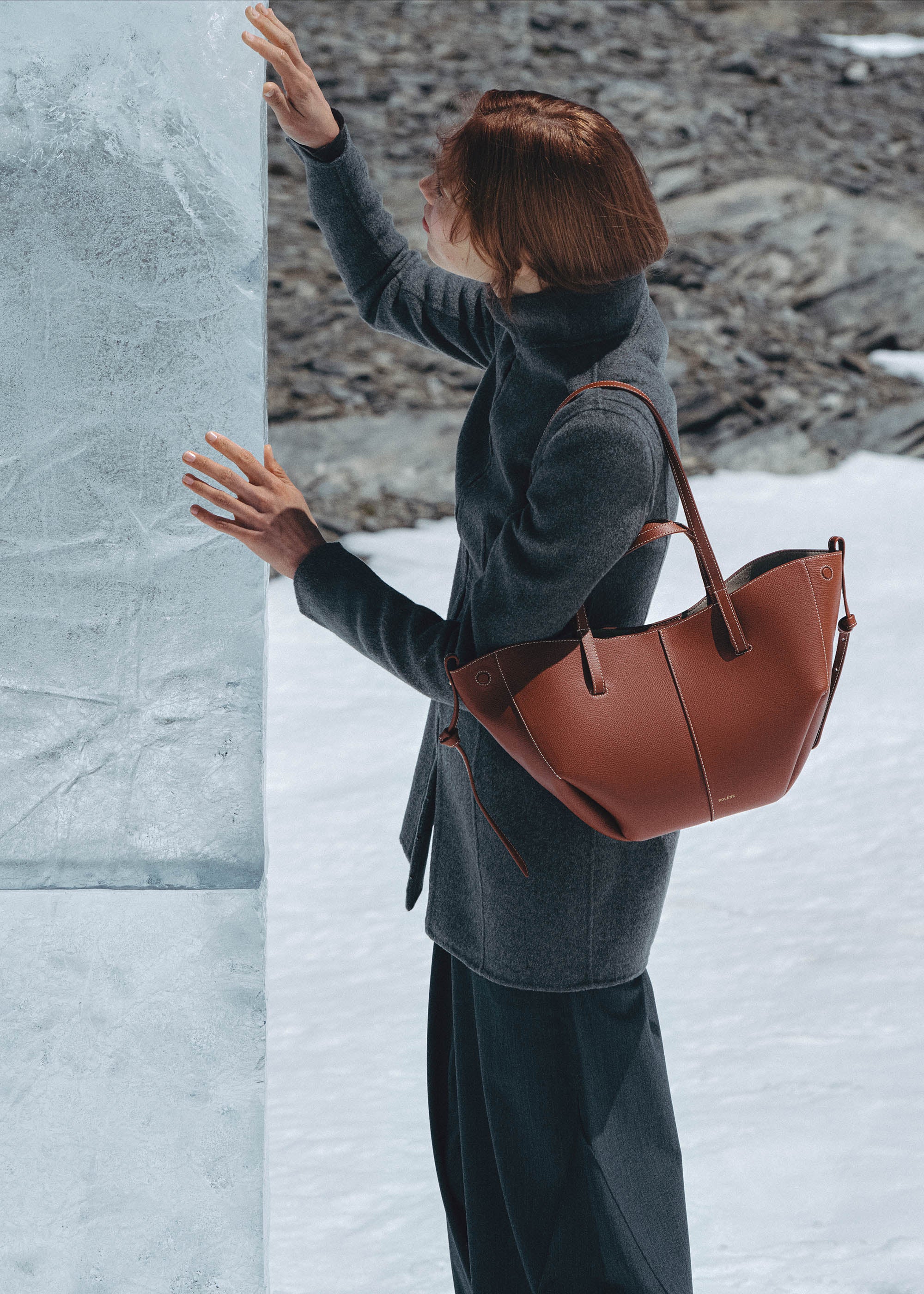 Polène | Bag - Cyme Mini - Textured Cognac