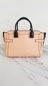 Coach Swagger 27 in Peach Salmon Pink with Colorblock Black
