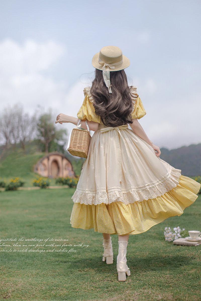 Belle エプロン付きワンピースセット【胡桃木JK】 – Epetice