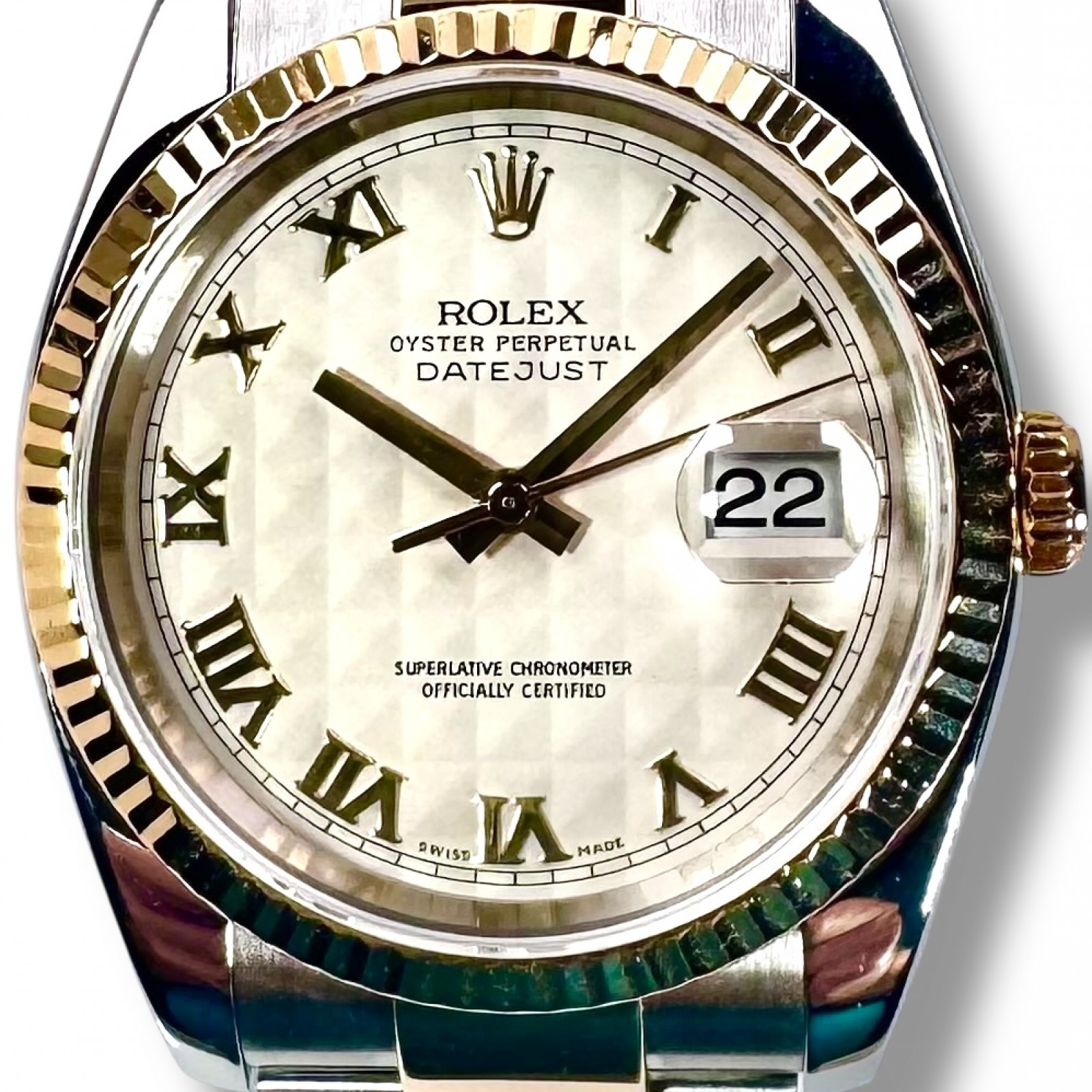 Buy, Trade & Sell Rolex Datejust 116233 Pyramid Ivory Dial