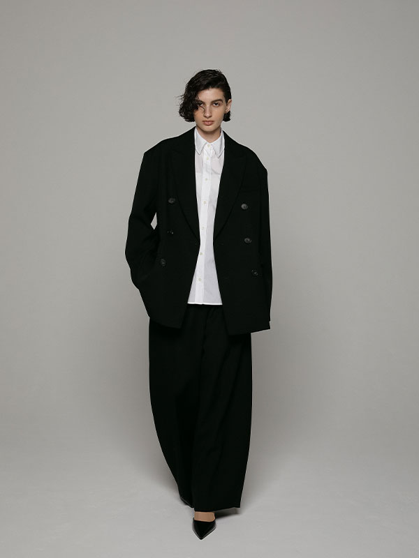 SANTEダブルブレストボクシージャケット(S GREY): アウター │ ETRE