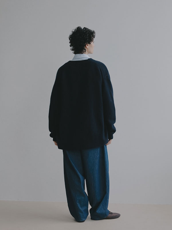 ミドルゲージVネックニットカーディガン(F GREY): トップス │ ETRE