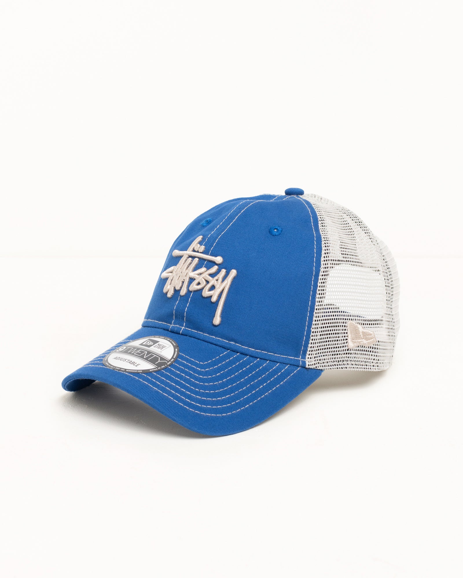 New Era 9TWENTY Basic Trucker – Bright Royal | Headwear | Stüssy