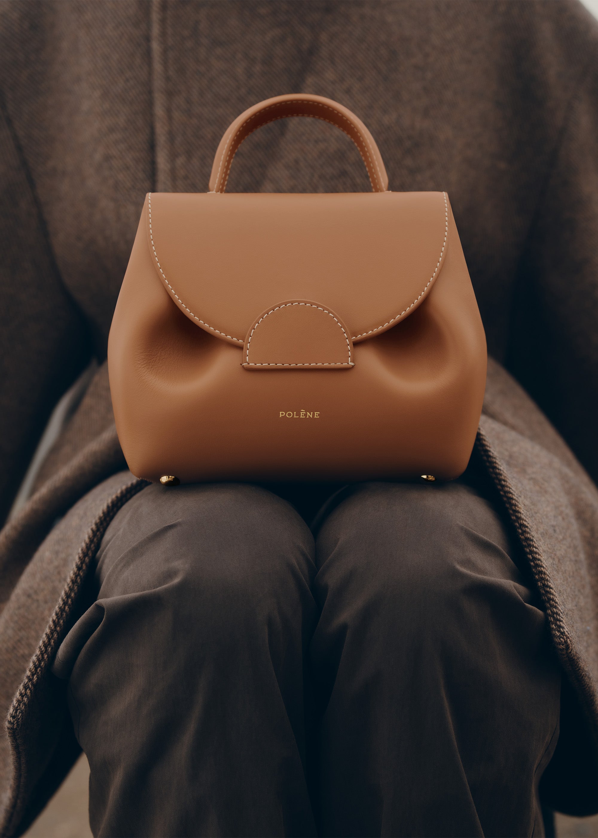 Polène | Bag - Numéro Un Nano - Smooth Camel – Polène EU