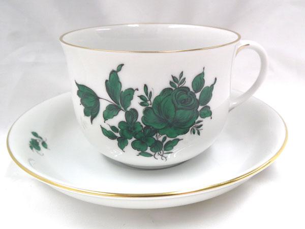 希少 アウガルテン AUGARTEN モミの枝 プレート 2客 ハンドペイント