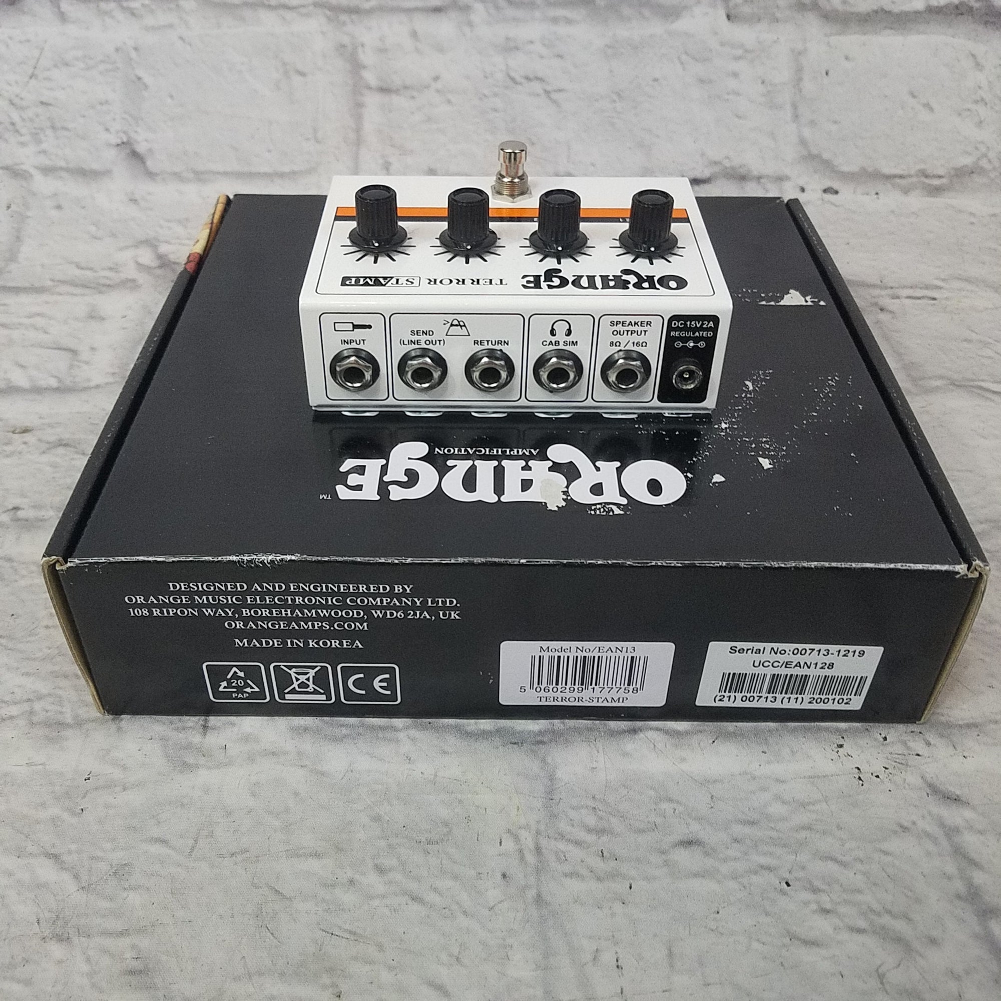 Orange Terror Stamp Guitar Amplifier Pedal Open Box - Evolution Music