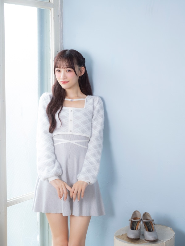 シャギーボレロフレアニットワンピース｜evelyn（エブリン）公式通販サイト