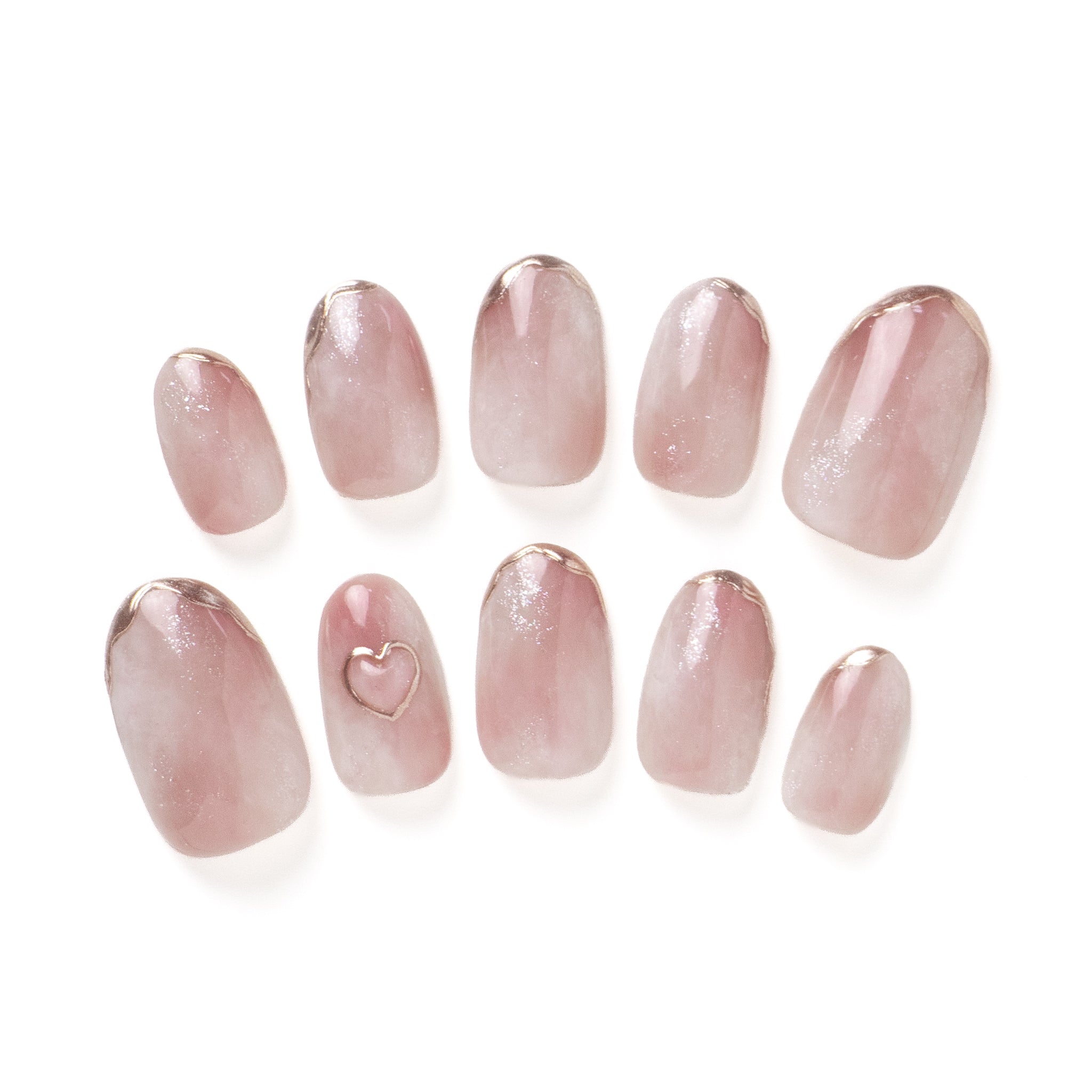 EVER NAIL ネイルチップセット ブラウン・パールピンク 繰り返し使える