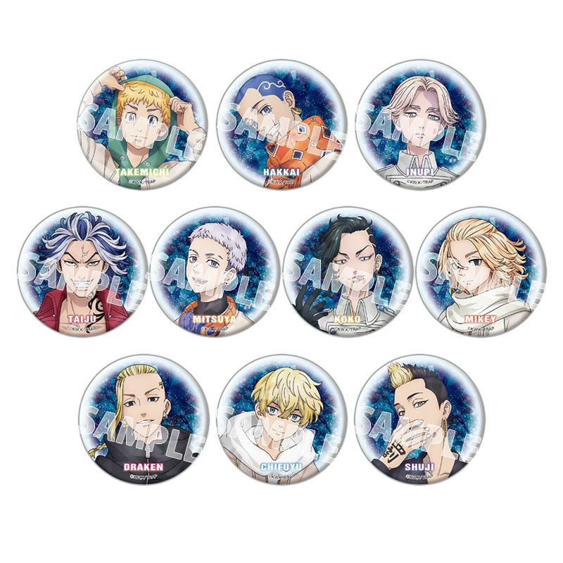 東リべ 三ツ谷隆 ナイトレイン 缶バッジ グリッター