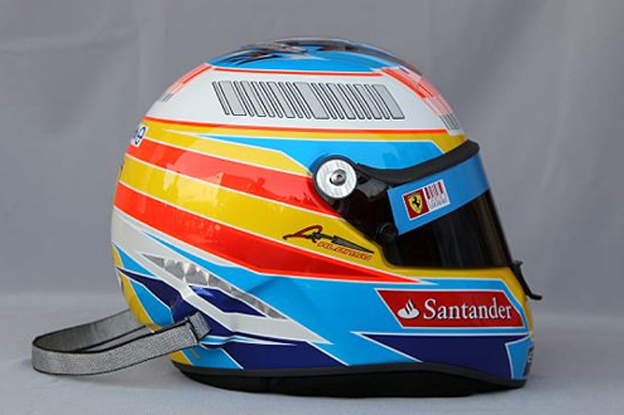 フェルナンド・アロンソ ヘルメット （2010年） 【 F1-Gate .com 】