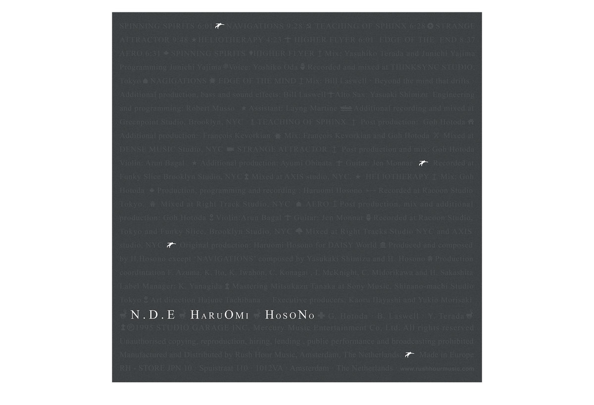 Haruomi Hosono - N.D.E. (2 LP) | Rush Hour Music
