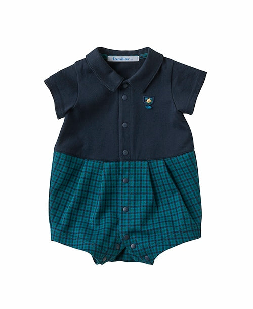 新品】ファミリア familiar 袖付ロンパス 150106 サイズ60 袖付き