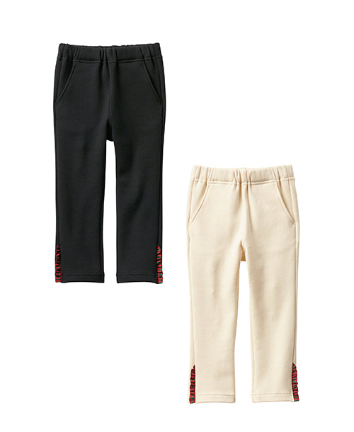 familiar ファミリア 新作 パンツ（9分丈）リボン チェック 110