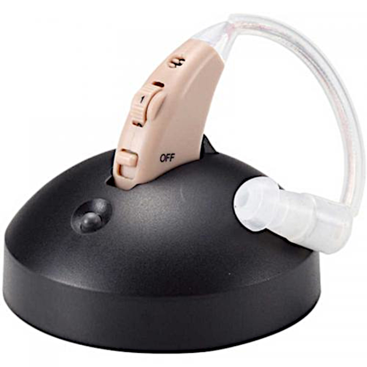 充電式集音器 楽ちんヒアリング 本体充電セット ベージュ RAHWSBE